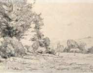 Licourt Paul Landscape with Trees and Bushes - Hermitage